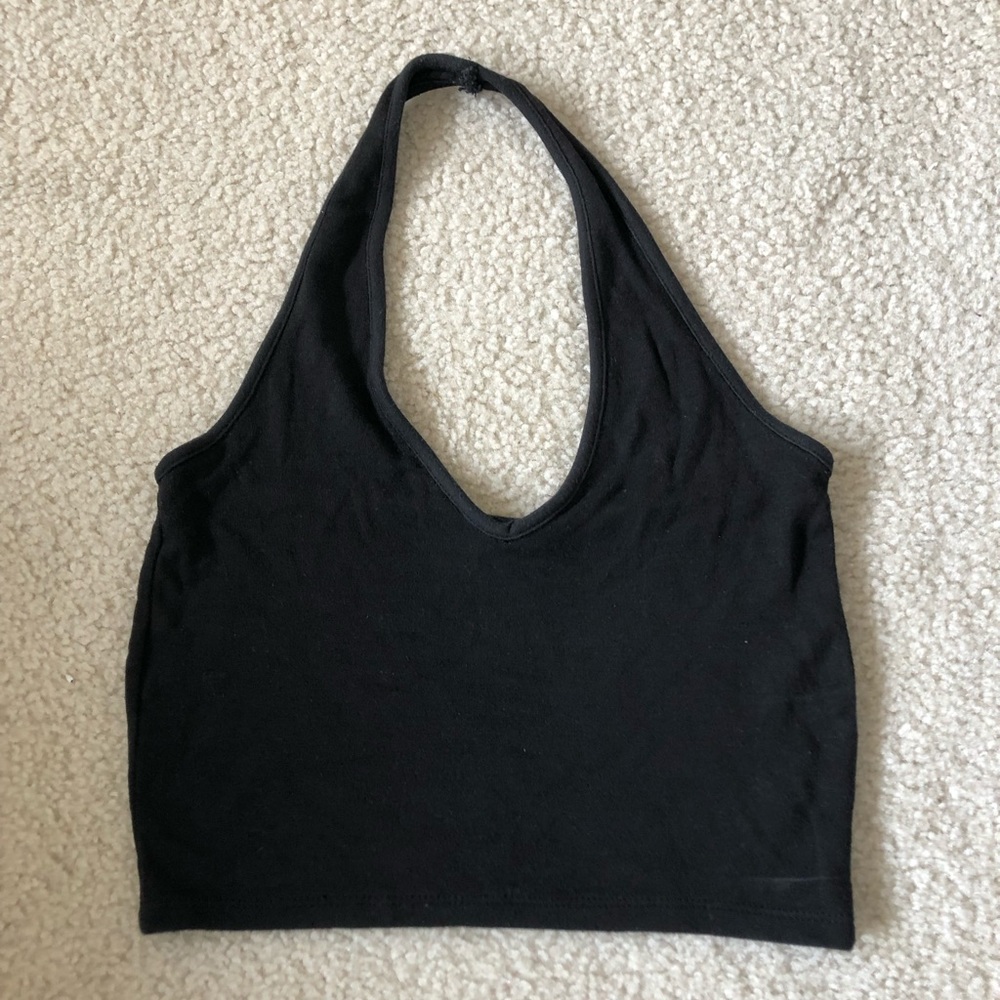 black halter top
